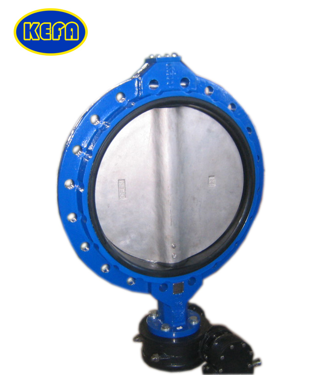 單法蘭式通軸有銷硬閥座蝶閥 KF-1400